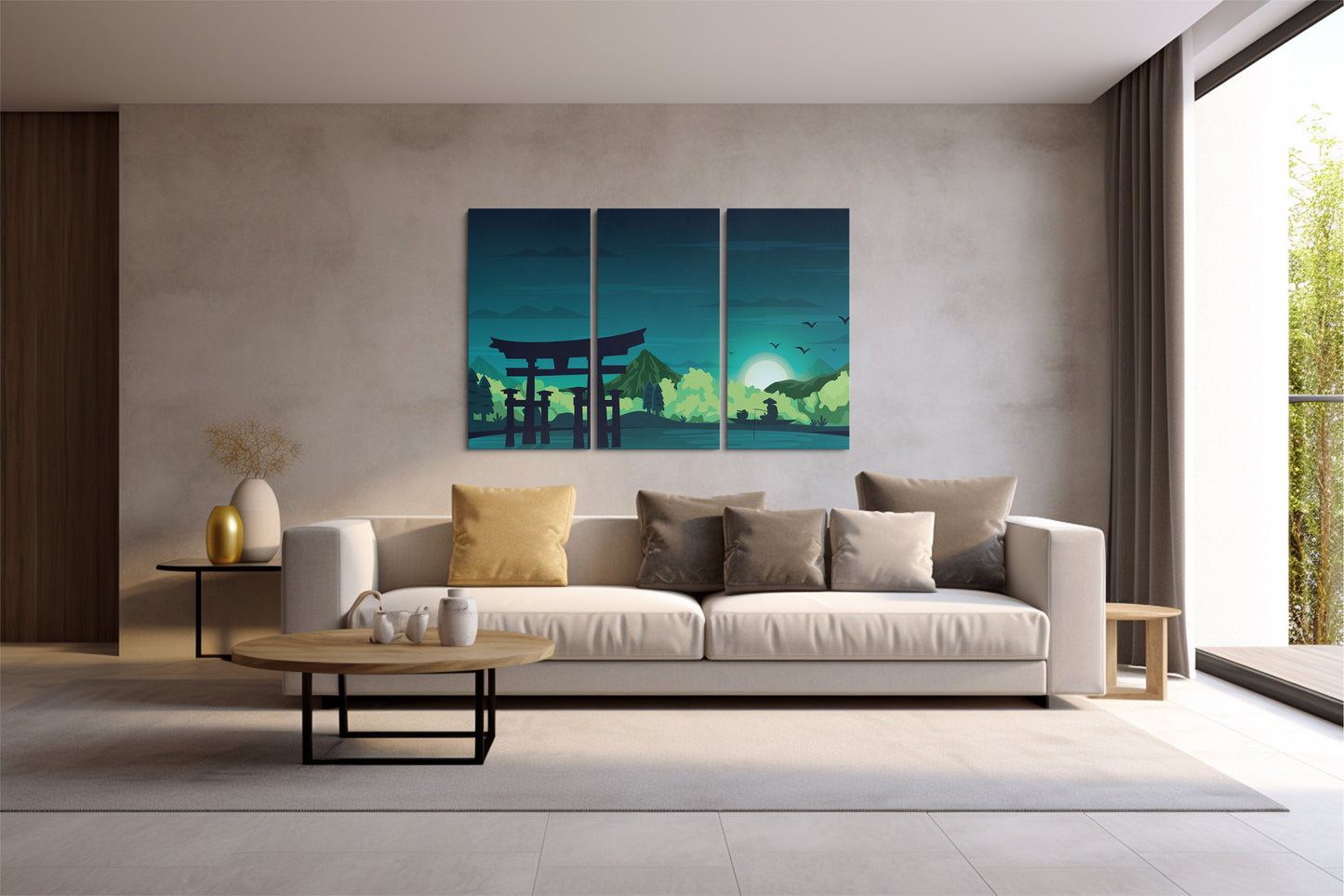 Tablou 3 Piese Japan Vibe