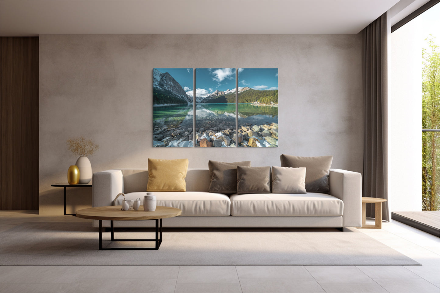 Tablou 3 Piese Lacul & Muntele