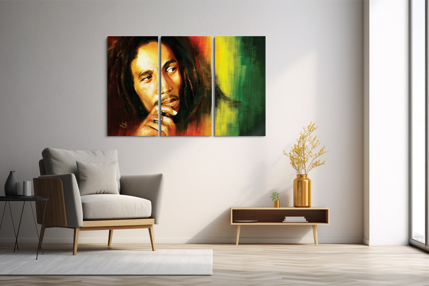 Tablou 3 Piese Bob Marley