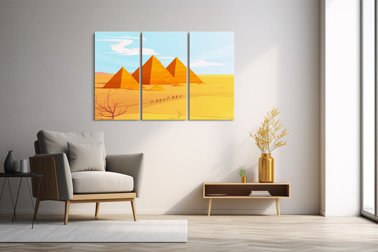 Tablou 3 Piese Pyramid