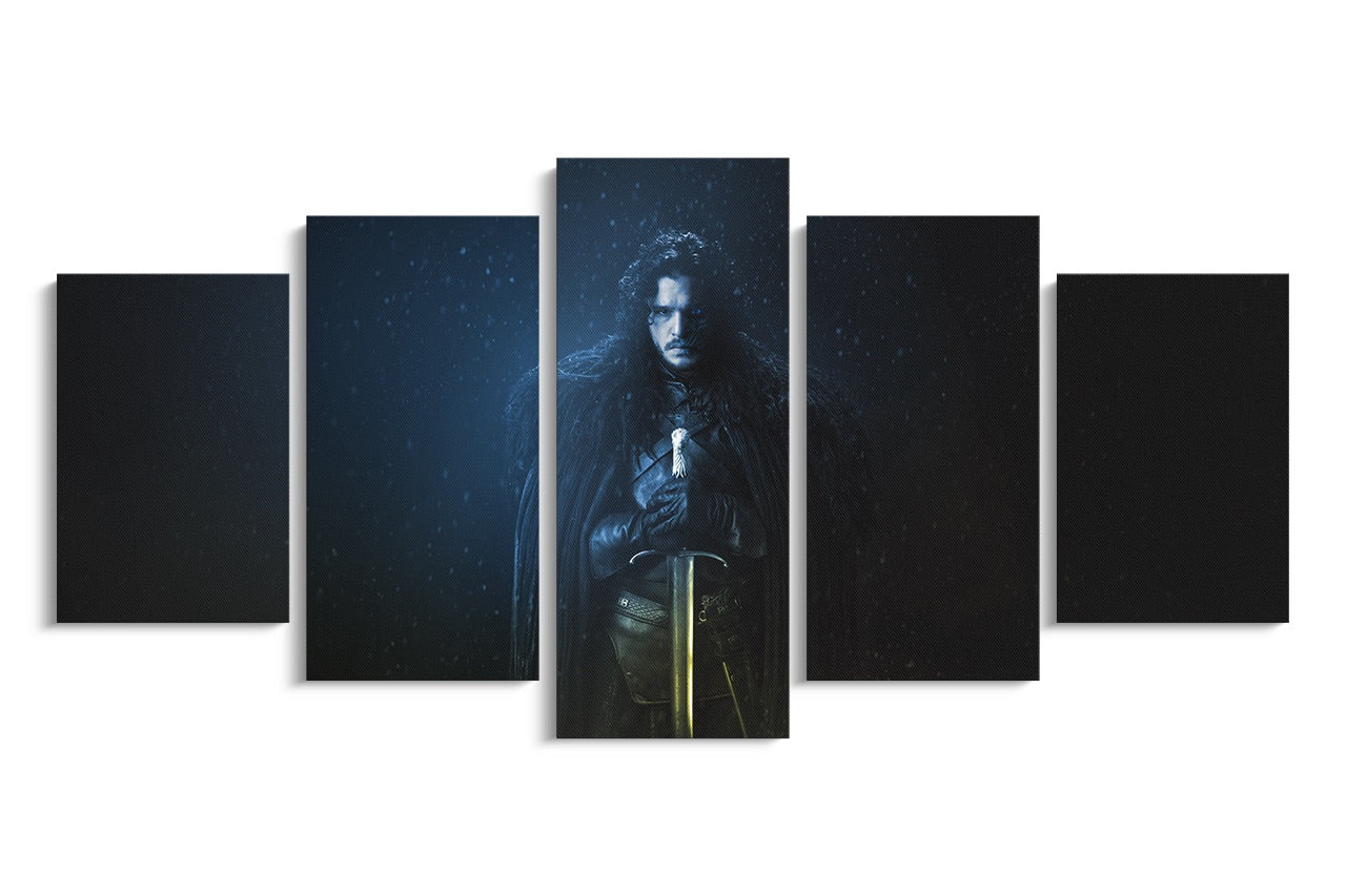 Tablou 5 Piese Jon Snow