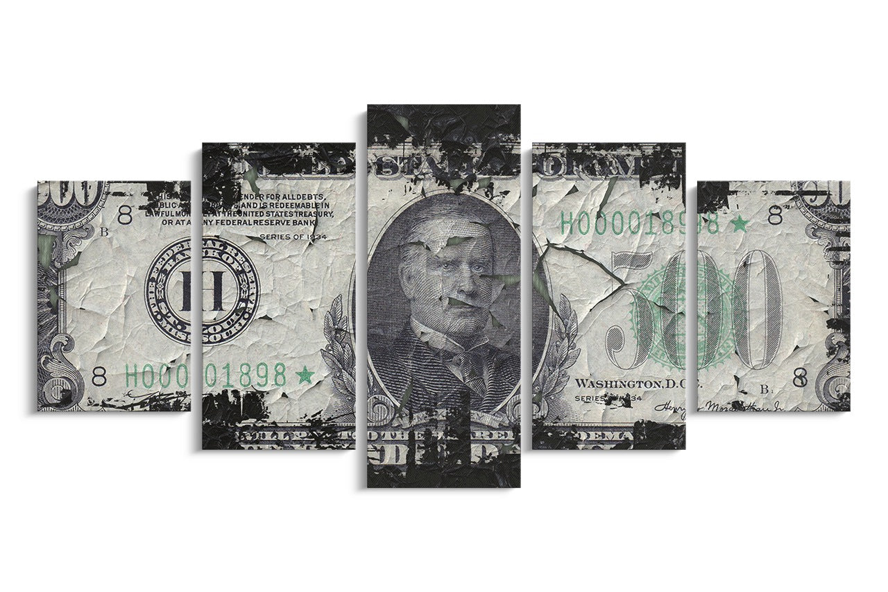 Tablou 5 Piese Money