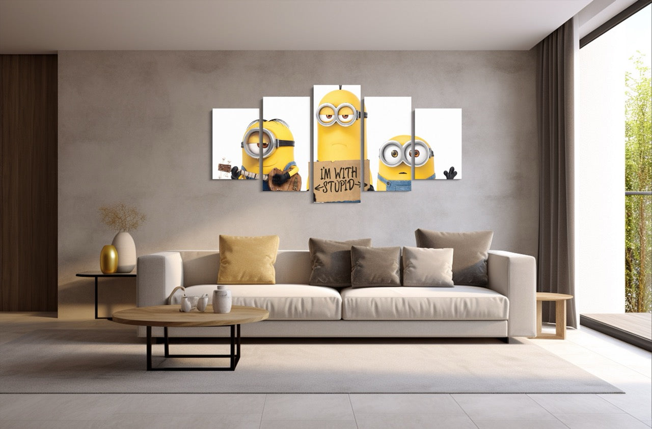 Tablou 5 Piese Minions