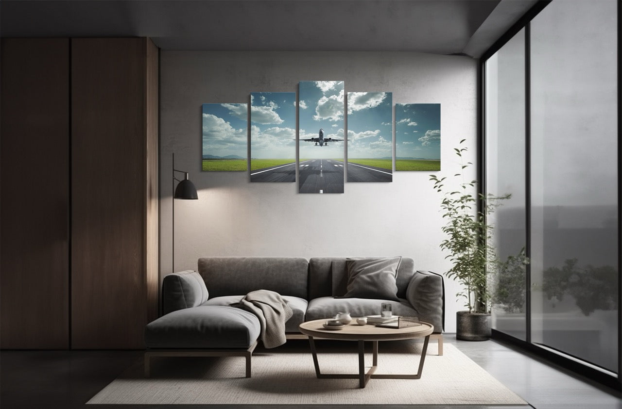Tablou 5 Piese Avion