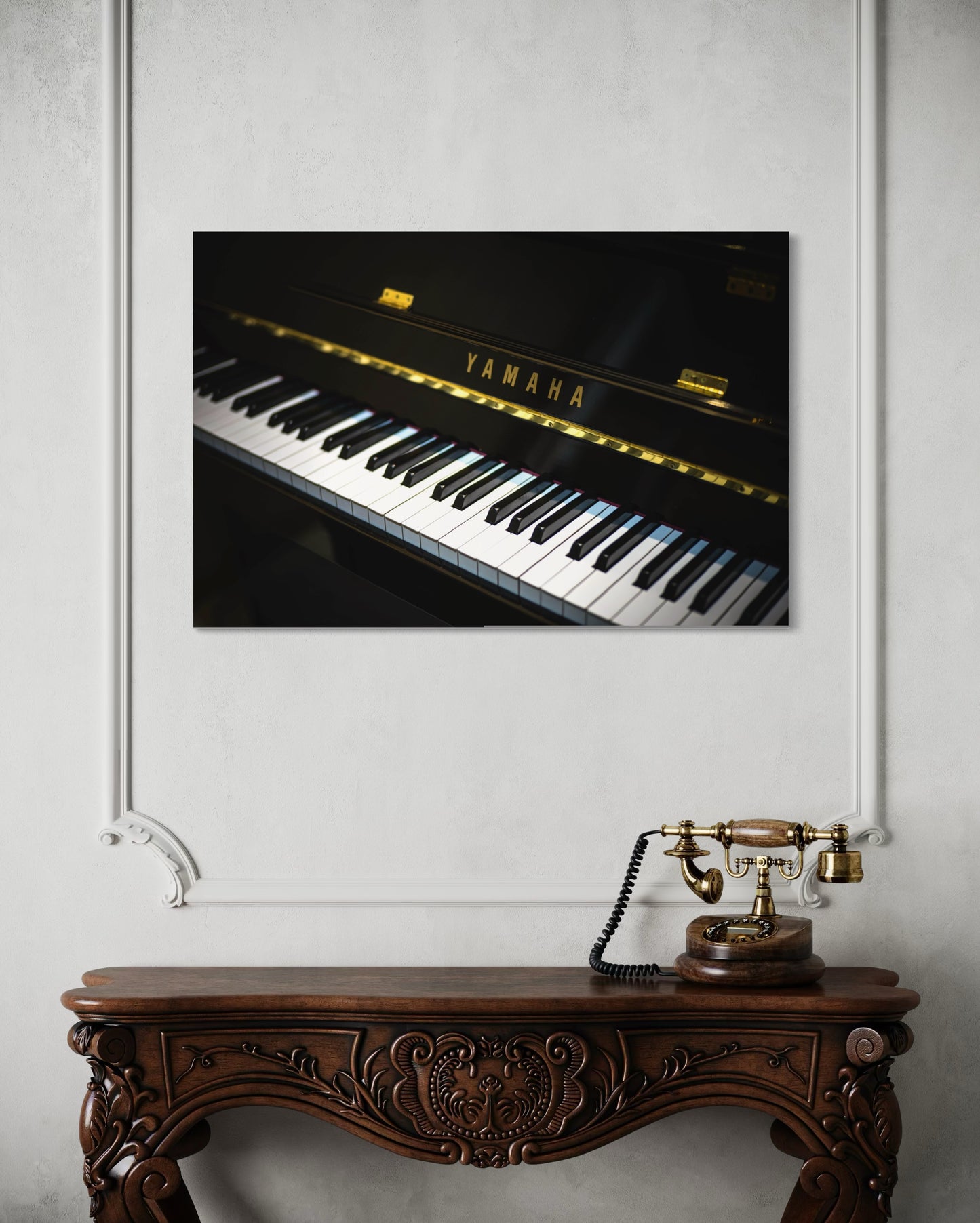 Tablou Canvas Yamaha Noir