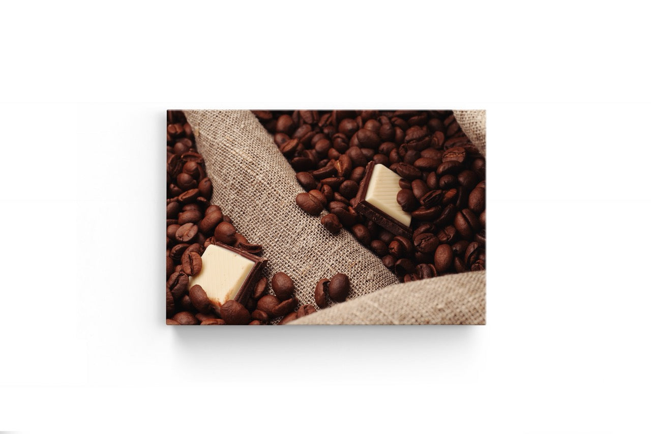 Tablou Canvas Cafea Și Ciocolata Alba