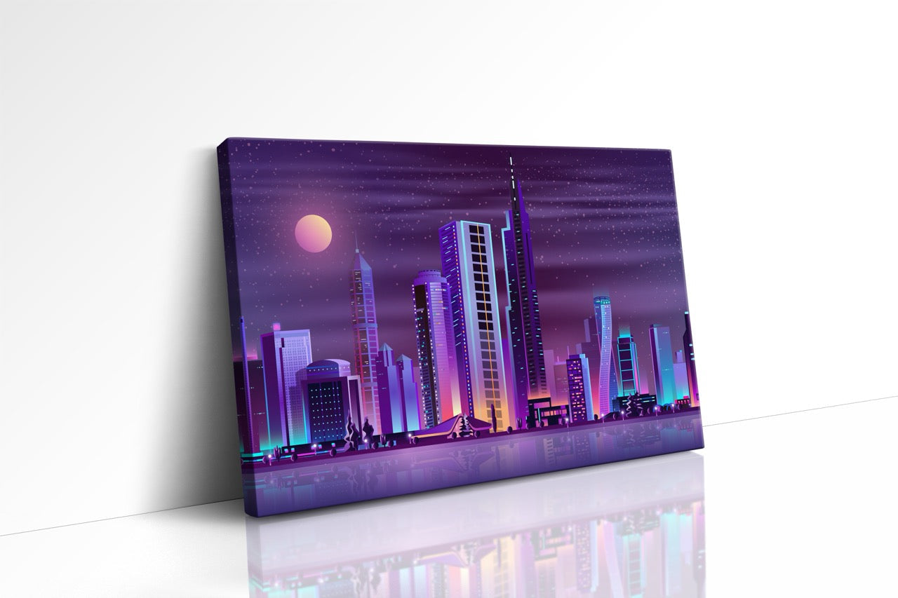 Tablou Canvas Digital City