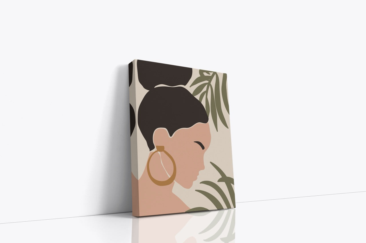 Tablou Canvas Profilul Femeii II
