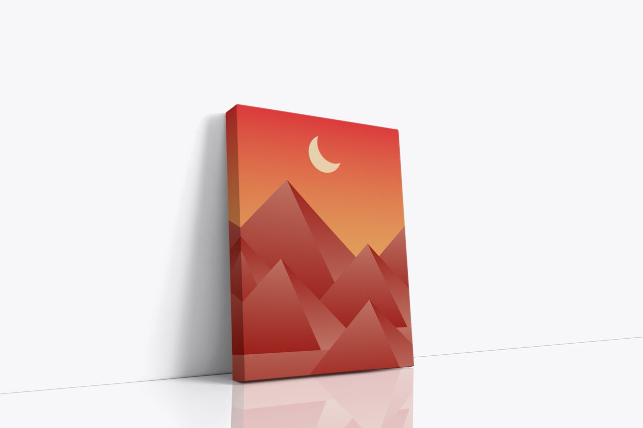 Tablou Canvas Piramide În Stil Minimal
