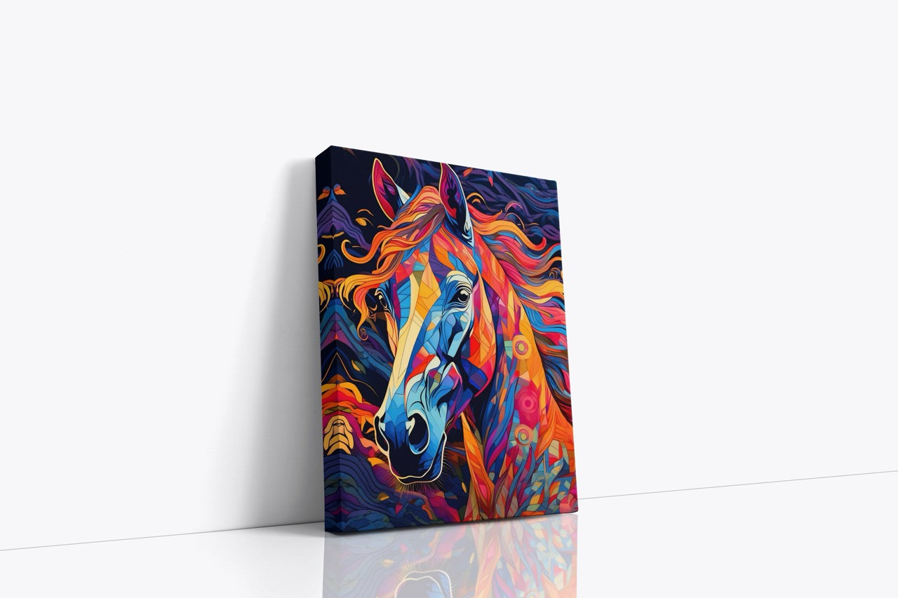 Tablou Canvas Calul Pictat