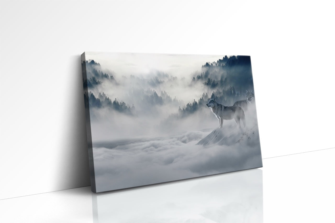 Tablou Canvas Lupii În Furtuna