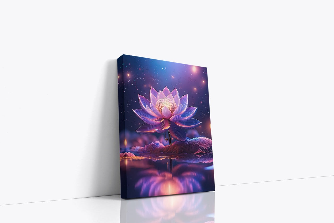 Tablou Canvas Digital Lotus III