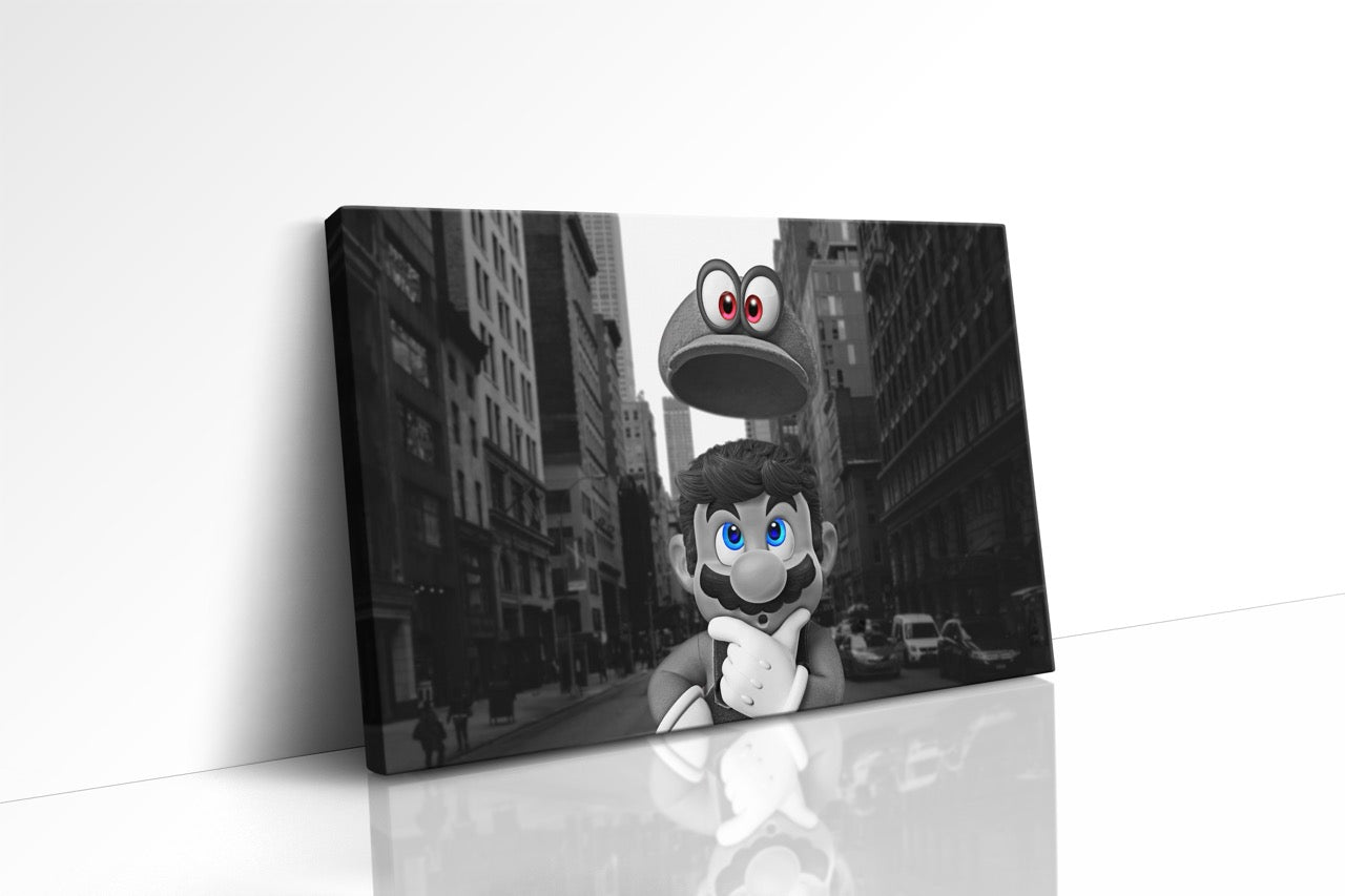 Tablou Canvas Mario Black & White