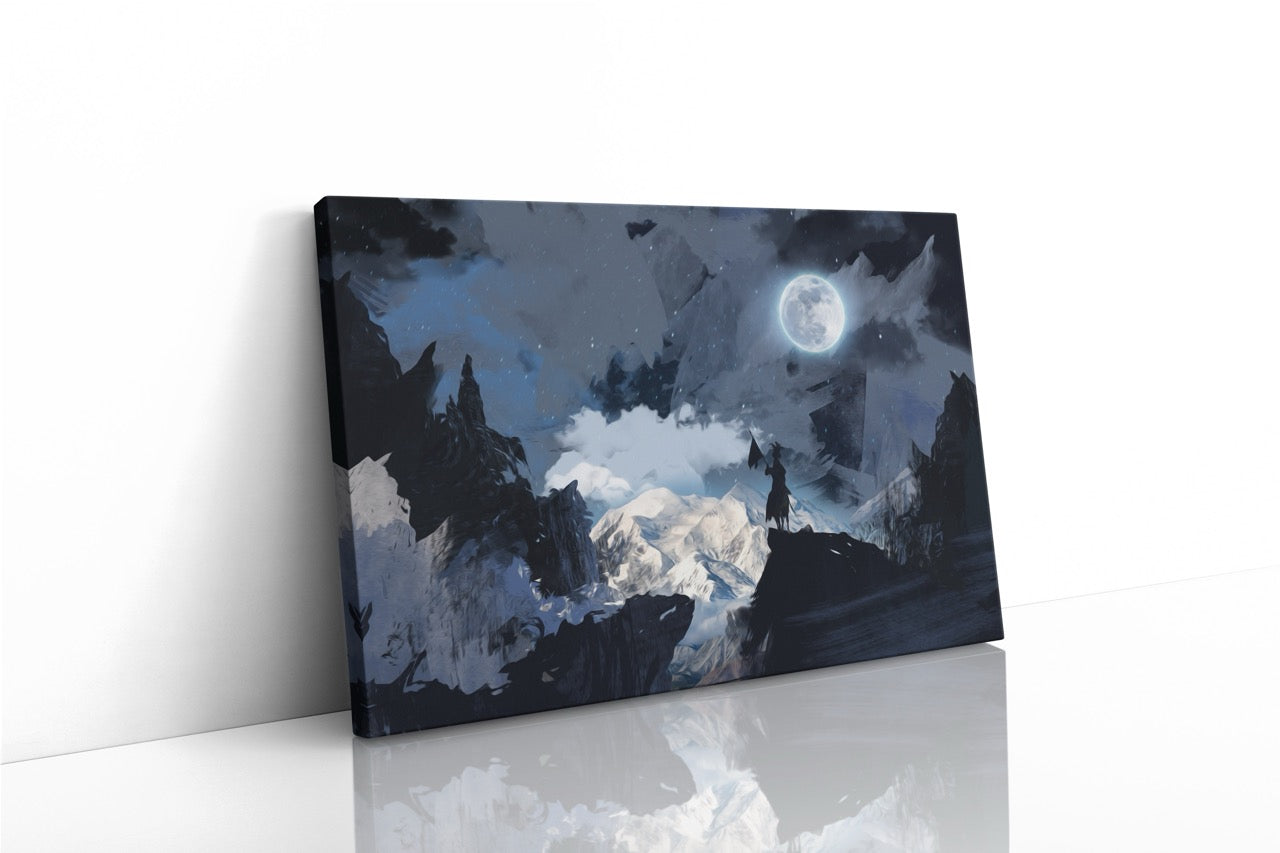 Tablou Canvas Cavalerul Și Luna Plină