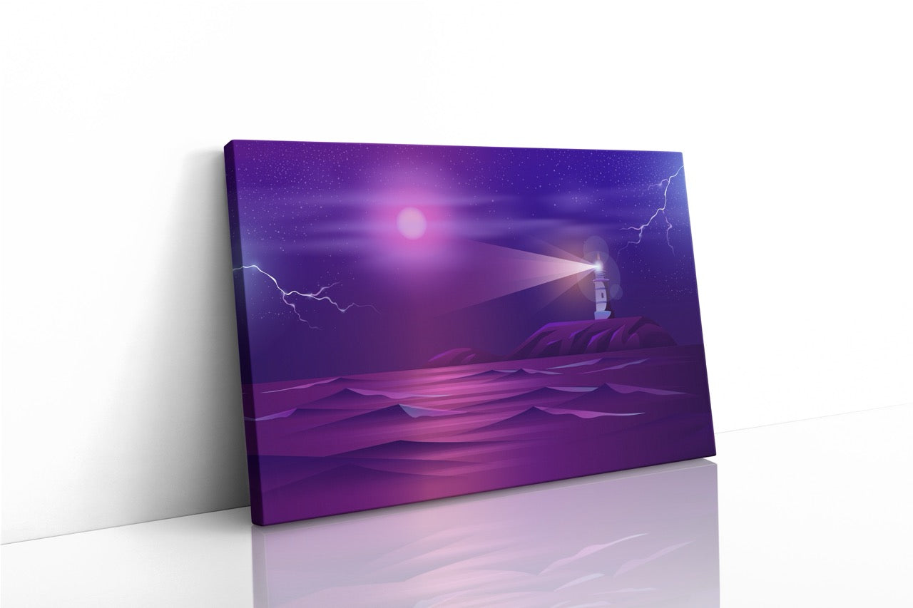 Tablou Canvas Purple Port