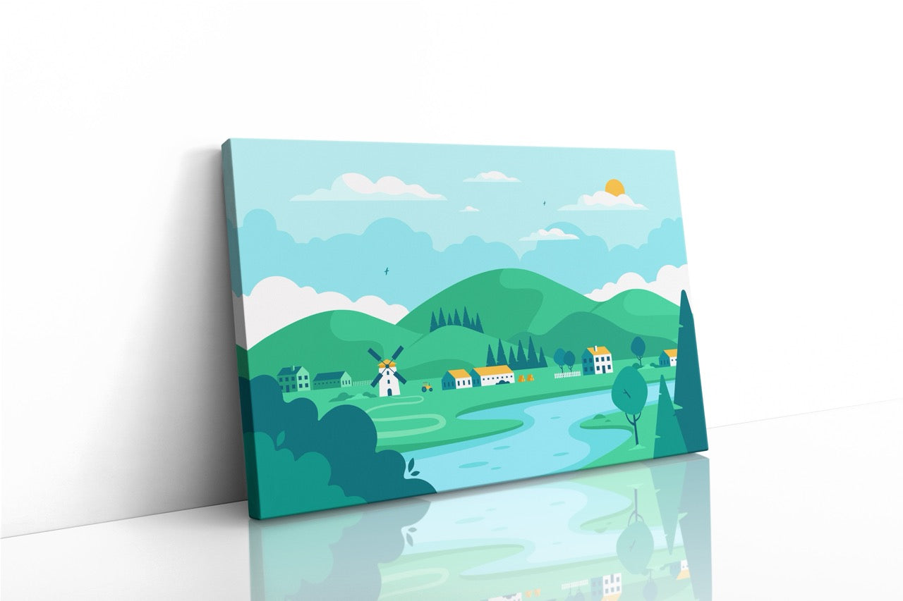 Tablou Canvas Digital Vilage