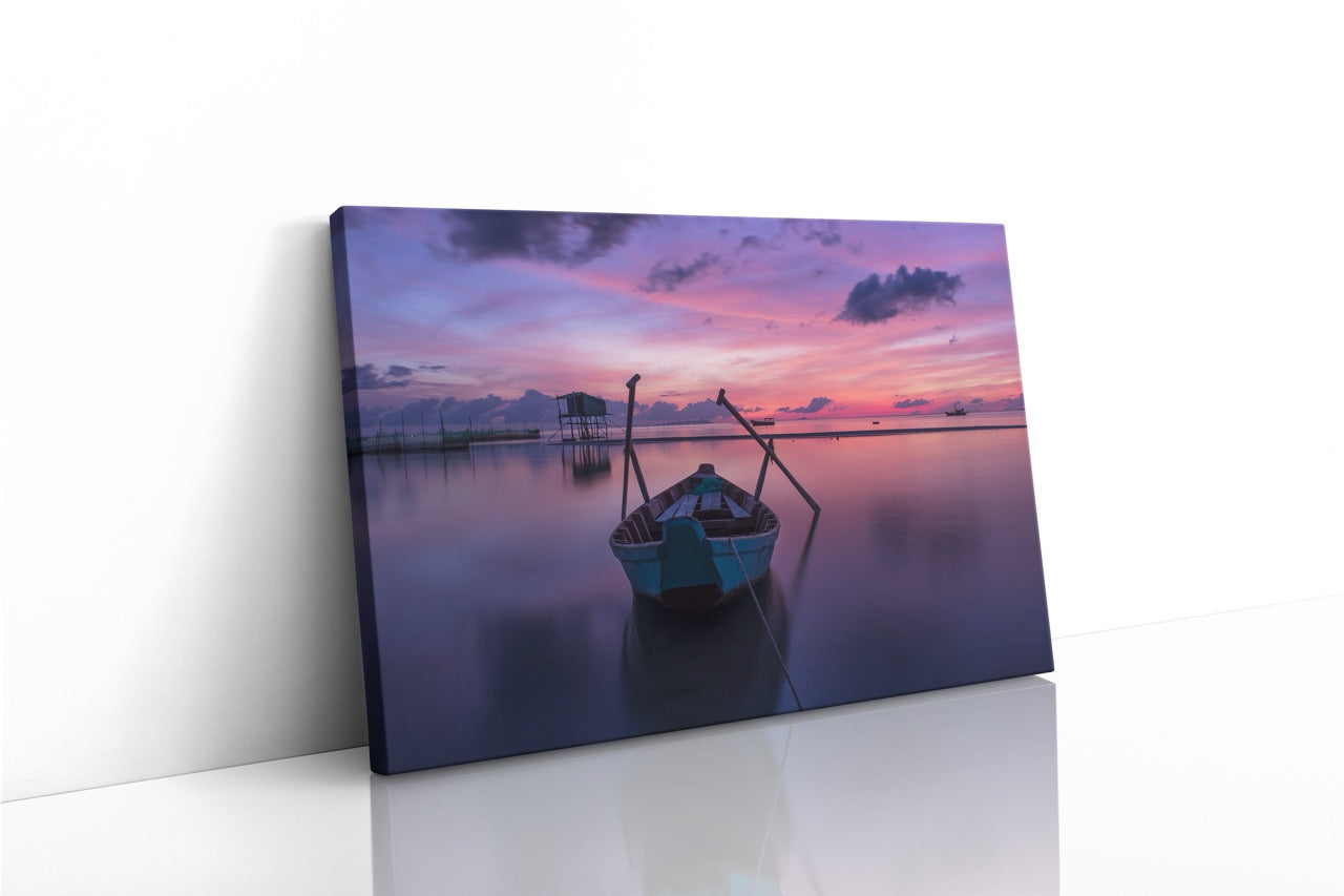 Tablou Canvas Sunrise Boat