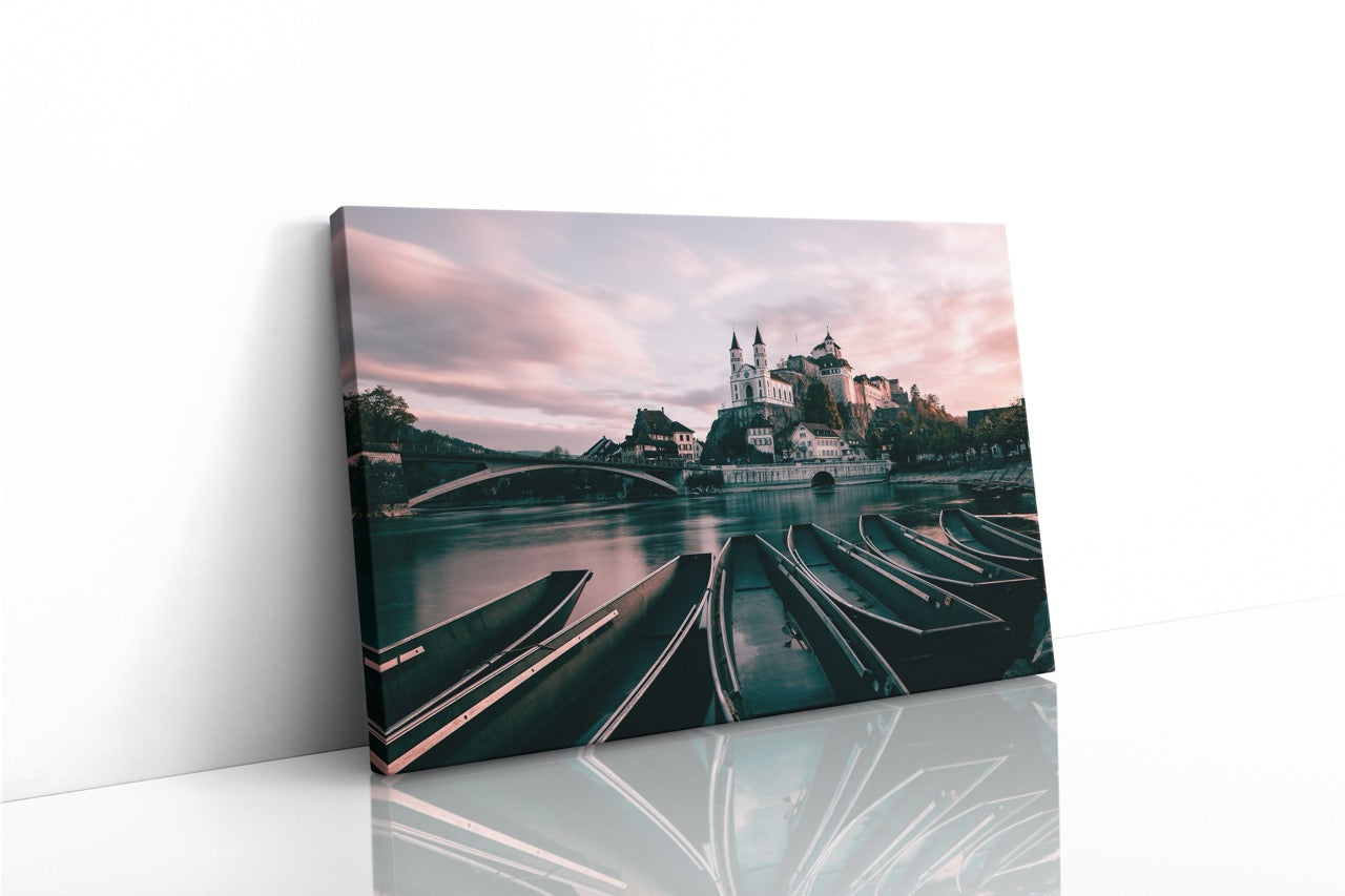 Tablou Canvas Castel Boat