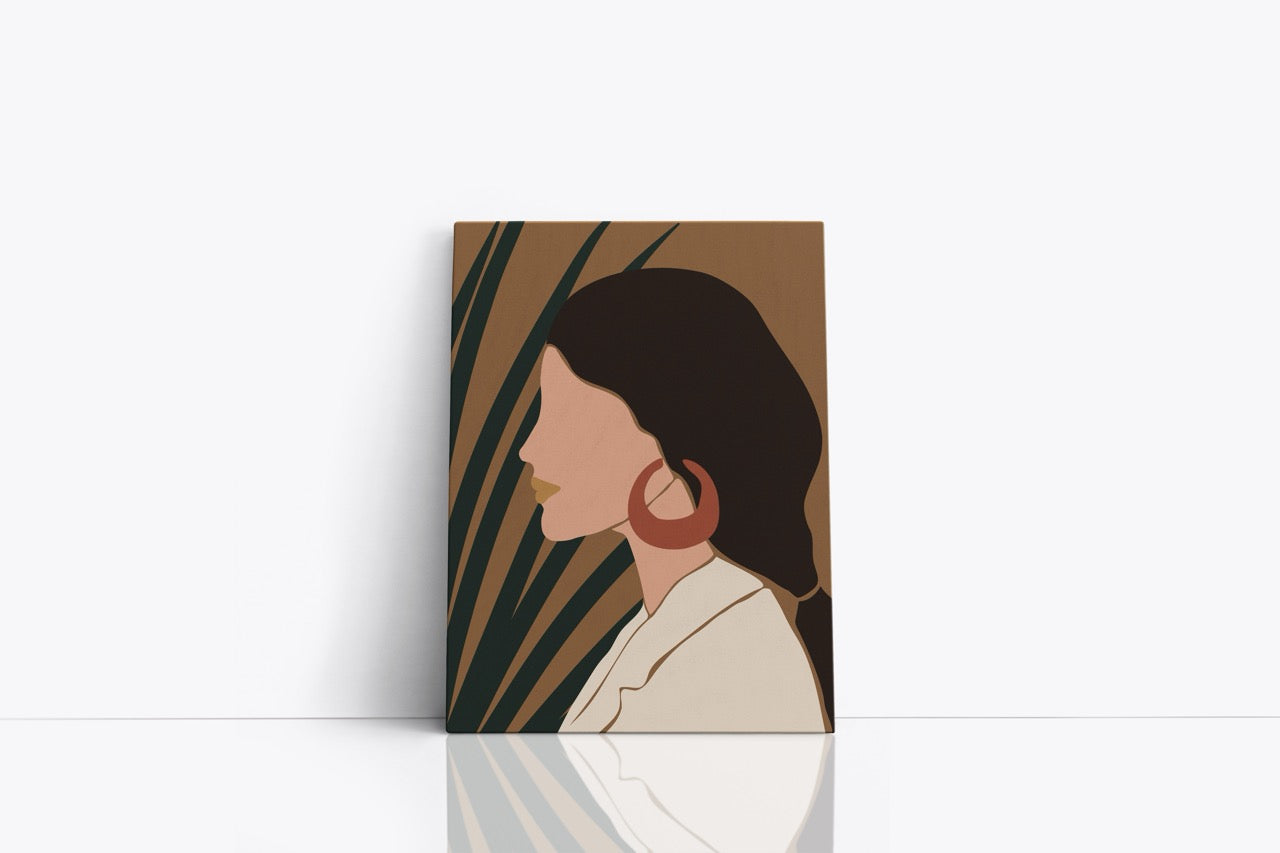Tablou Canvas Profilul Femeii