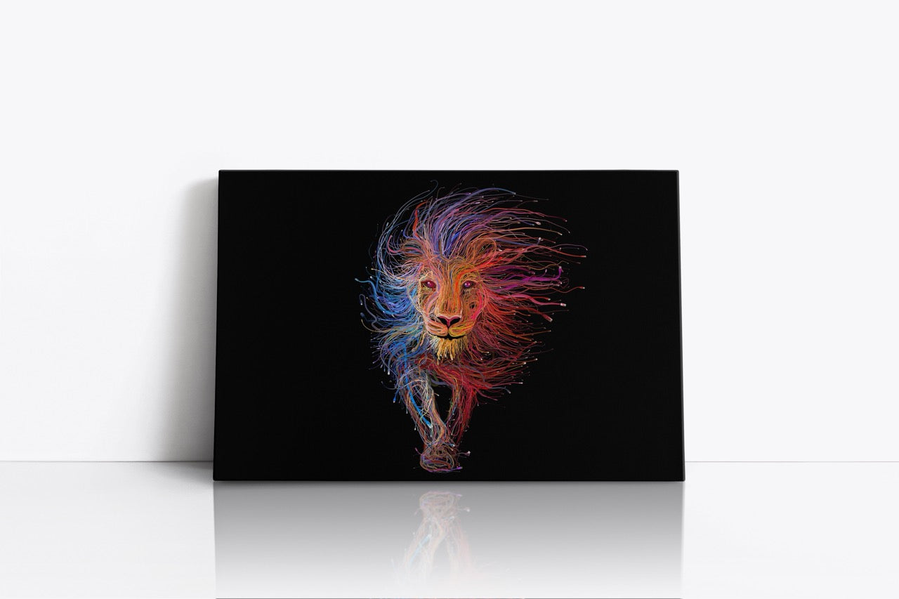 Tablou Canvas Leu Abstract