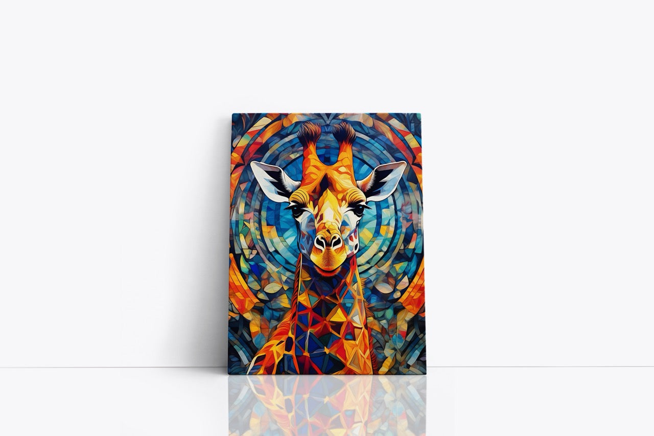 Tablou Canvas Girafa Pictata II