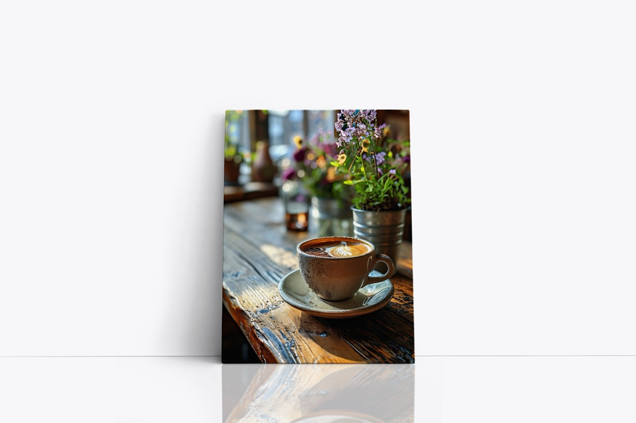 Tablou Canvas Cafeaua Și Floarea