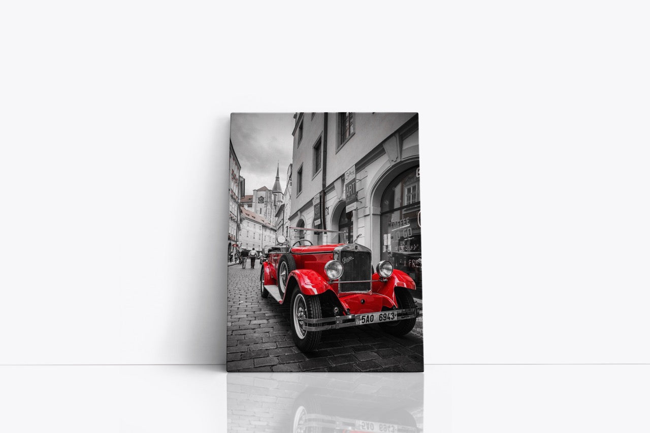 Tablou Canvas Mașina Roșie În Praga