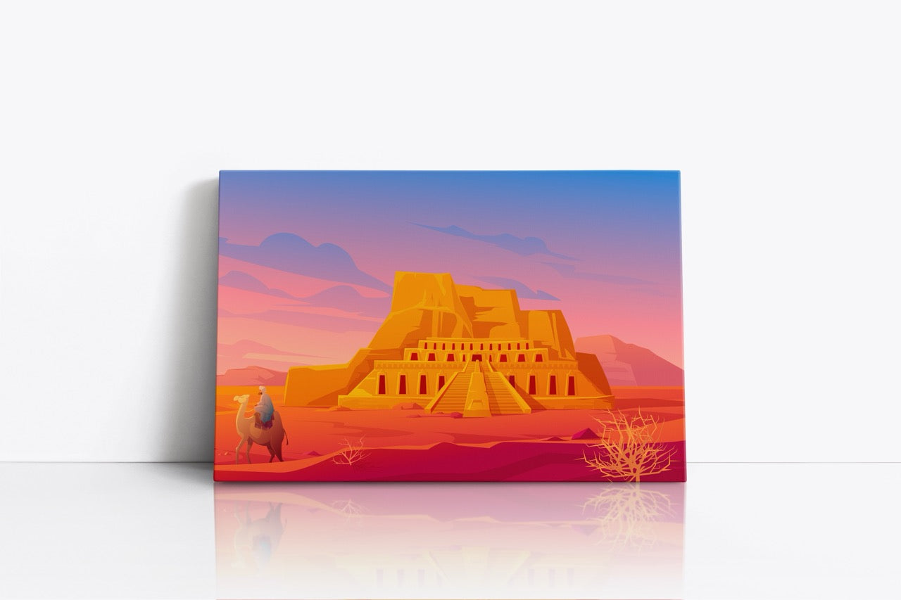 Tablou Canvas Temple From Desert