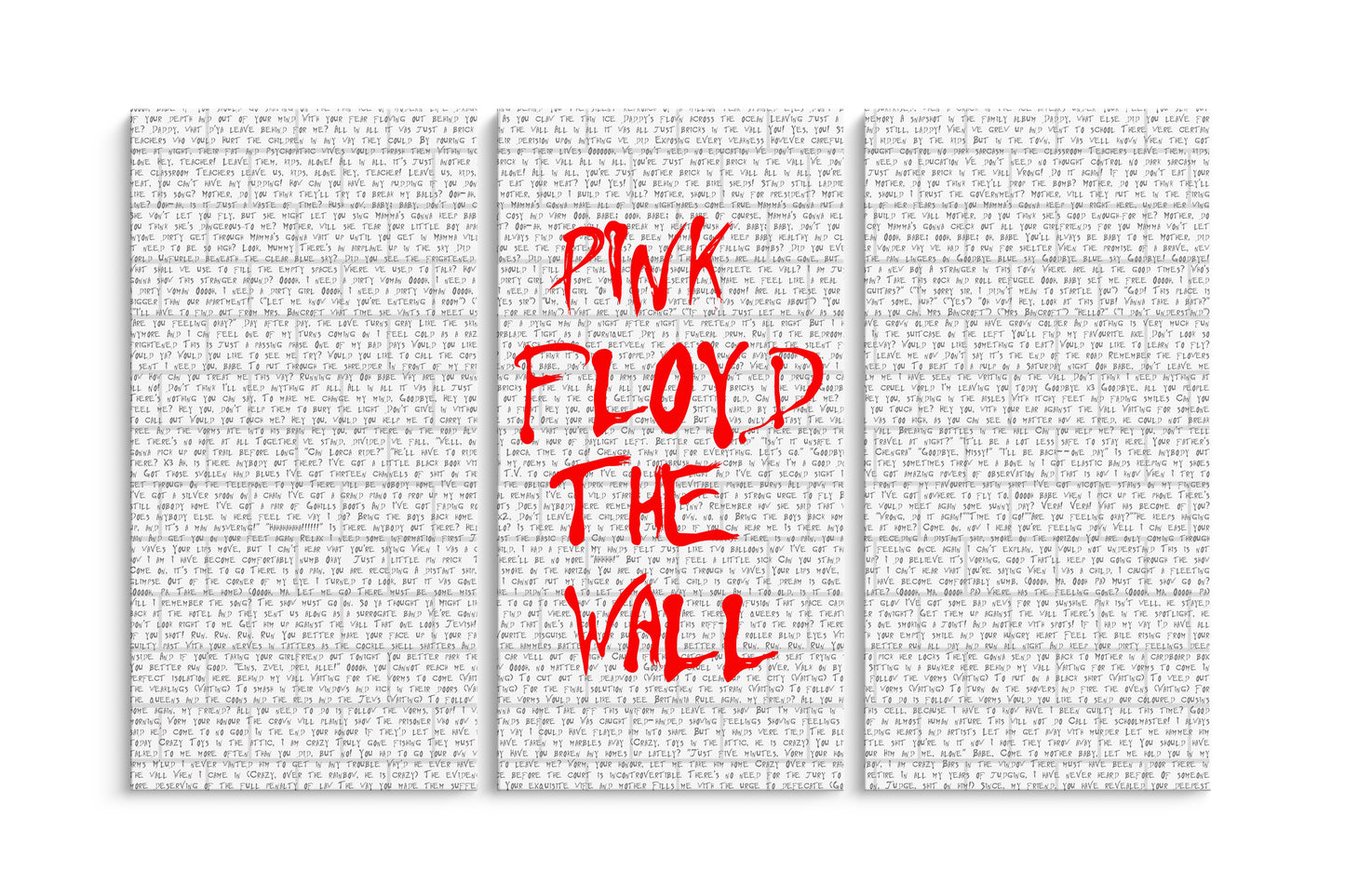 Tablou 3 Piese The Wall