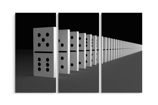 Tablou 3 Piese Domino