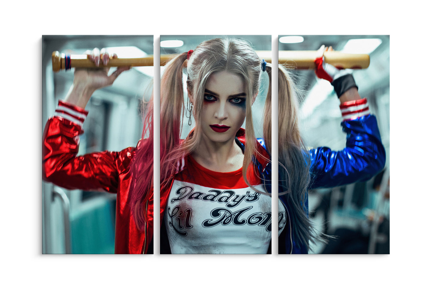 Tablou 3 Piese Harley Quinn II