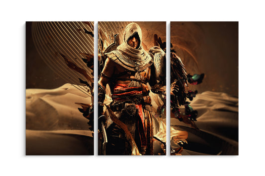 Tablou 3 Piese Assasin Creed Origins Promo