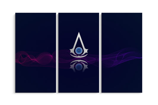 Tablou 3 Piese Assasin Creed Logo