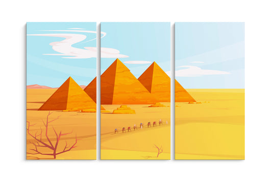 Tablou 3 Piese Pyramid
