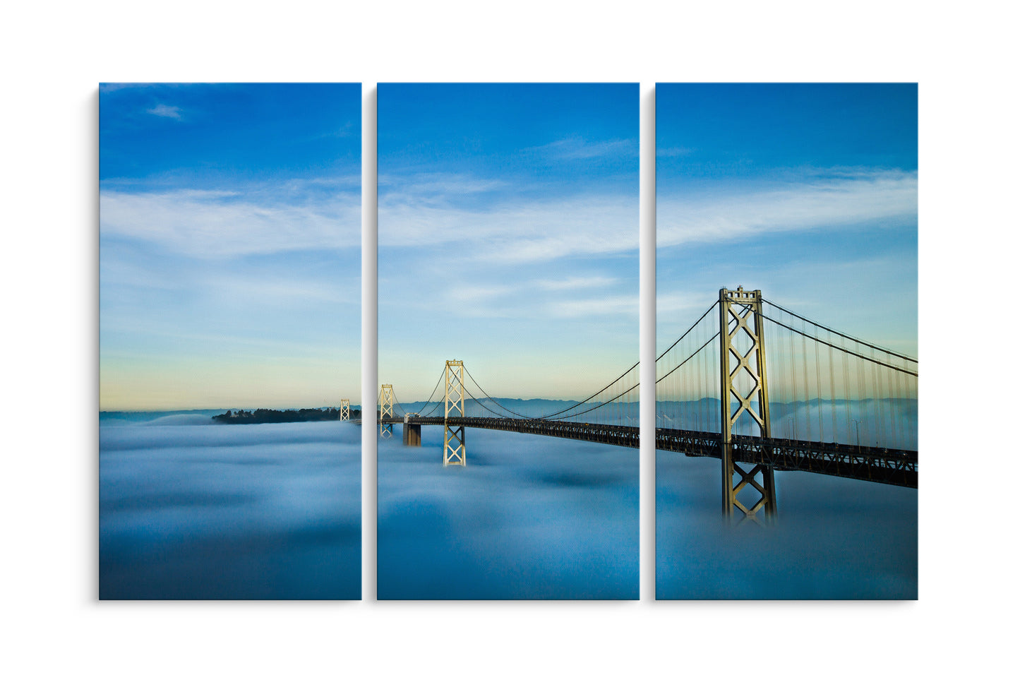 Tablou 3 Piese Yellow Bridge In The Sky