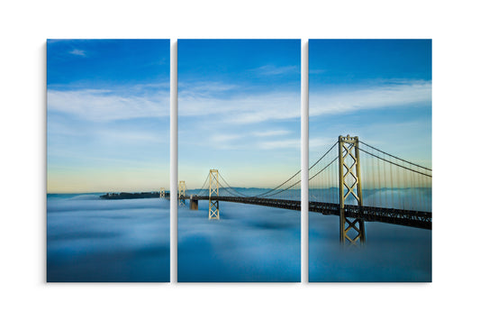 Tablou 3 Piese Yellow Bridge In The Sky
