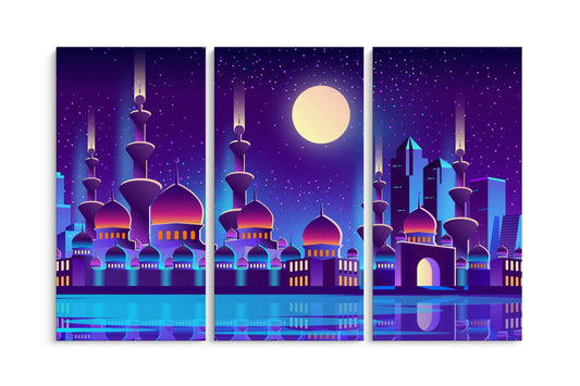 Tablou 3 Piese Moschee Digital Art