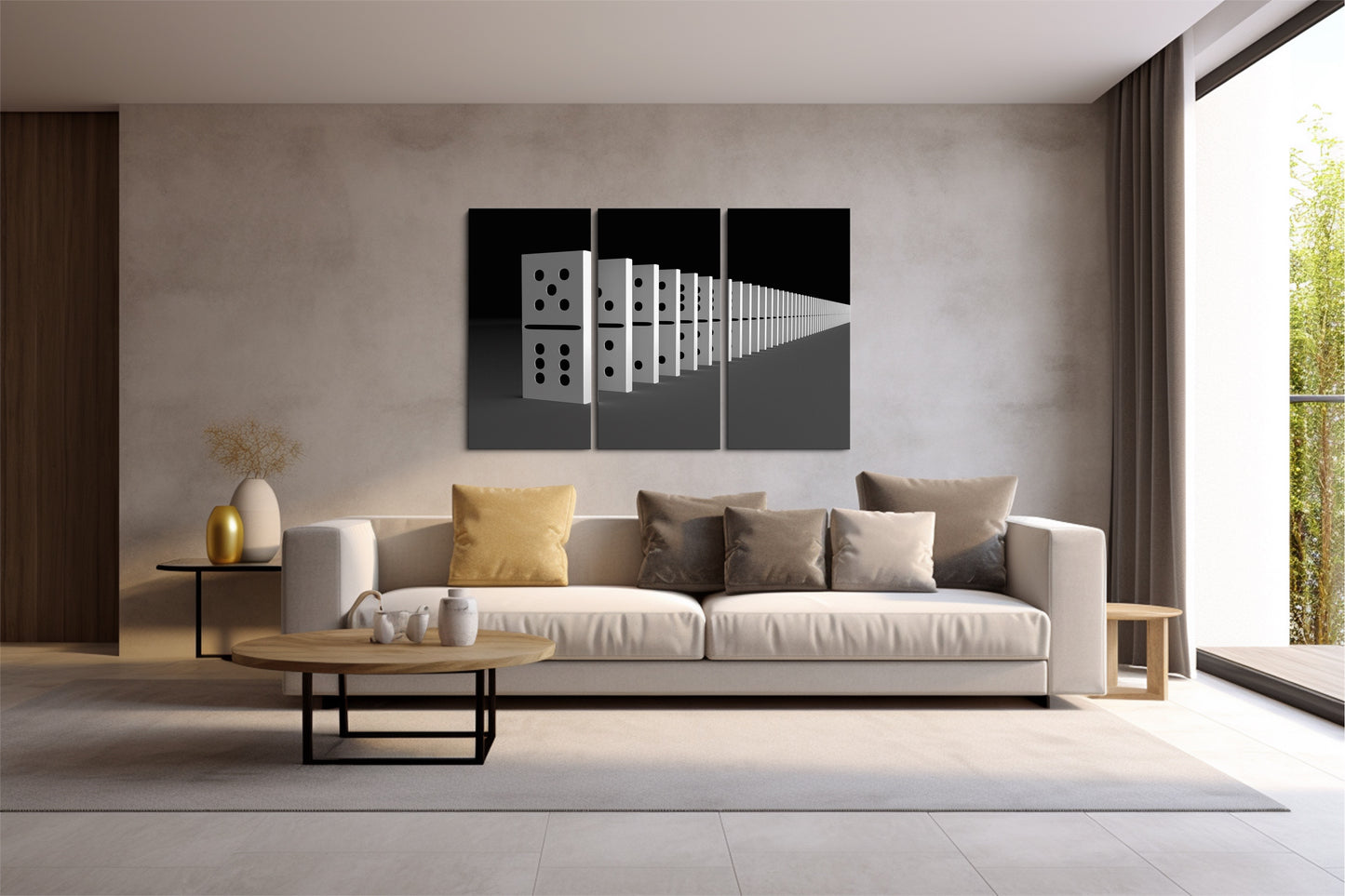 Tablou 3 Piese Domino