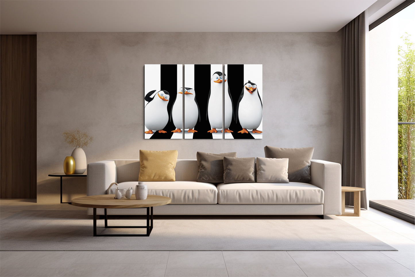 Tablou 3 Piese Pinguinii
