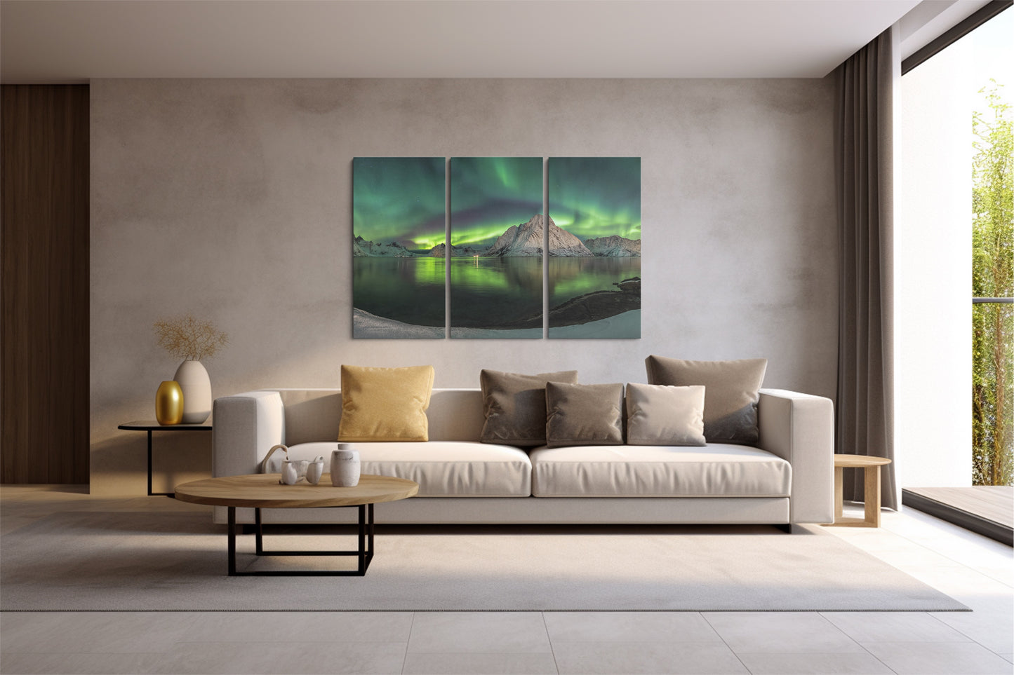 Tablou 3 Piese Aurora Boreala