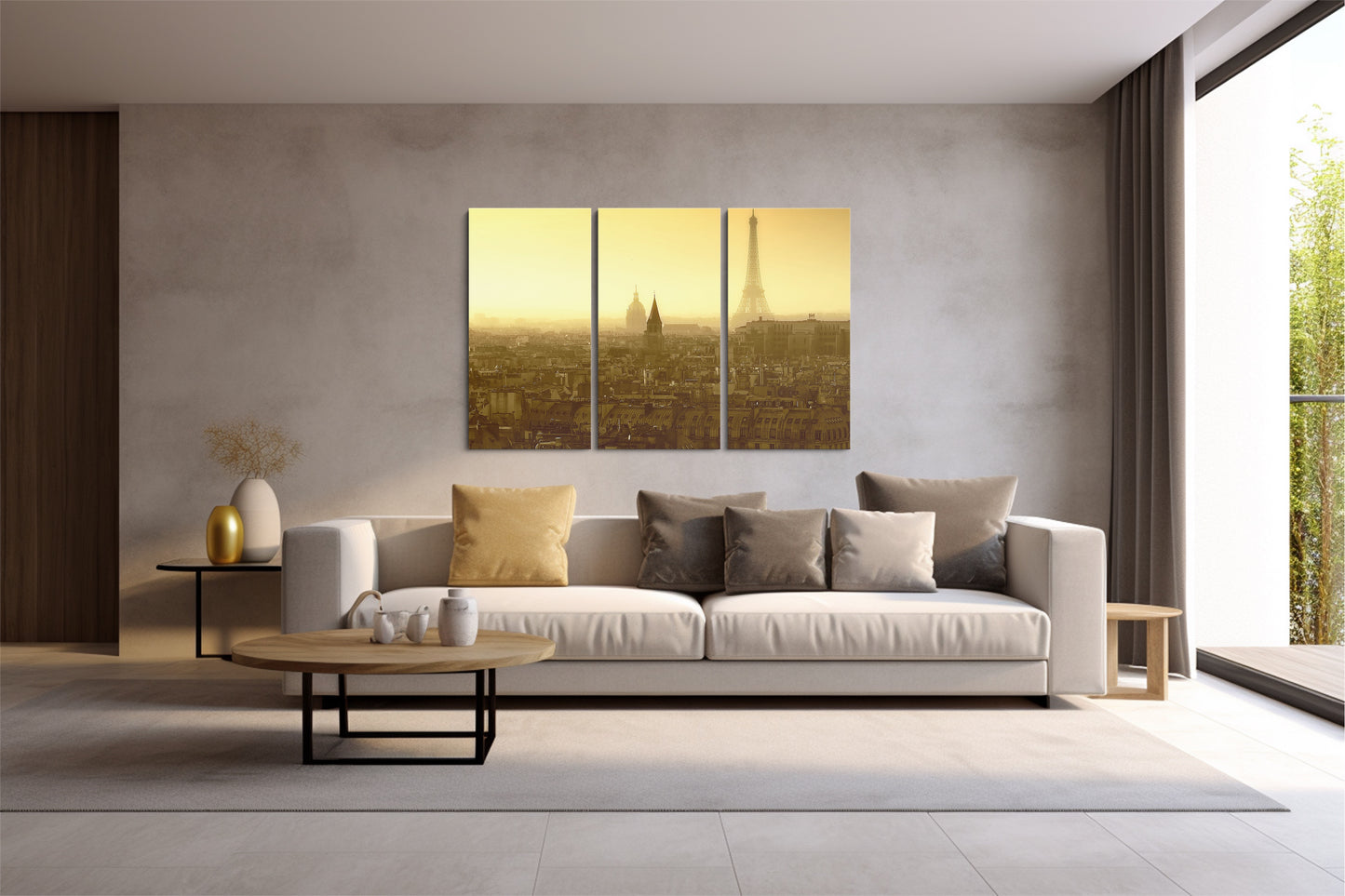 Tablou 3 Piese Vintage Paris
