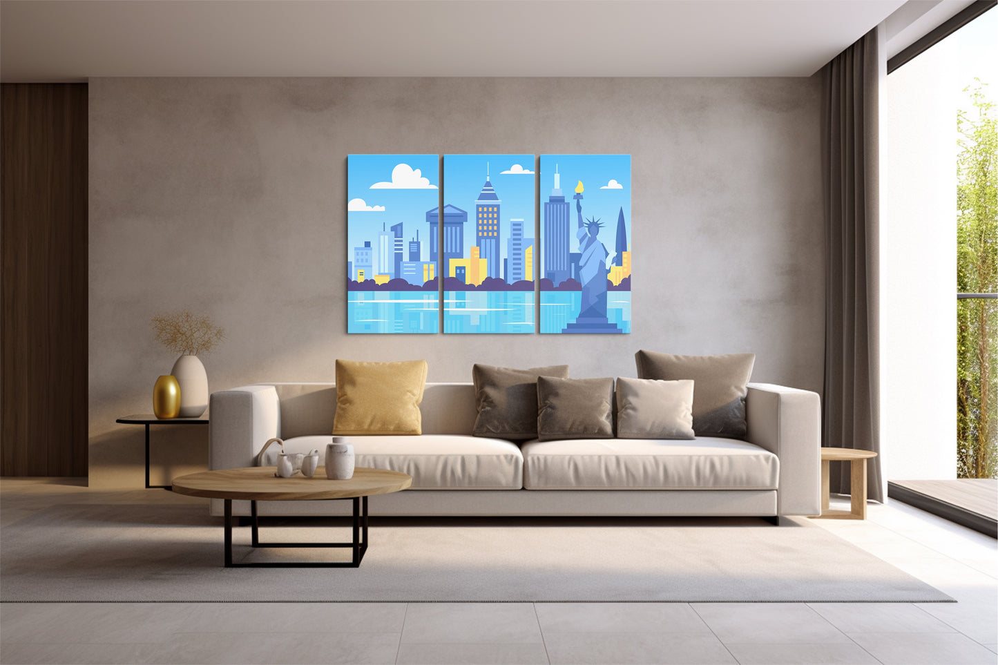 Tablou 3 Piese New York Digital Art