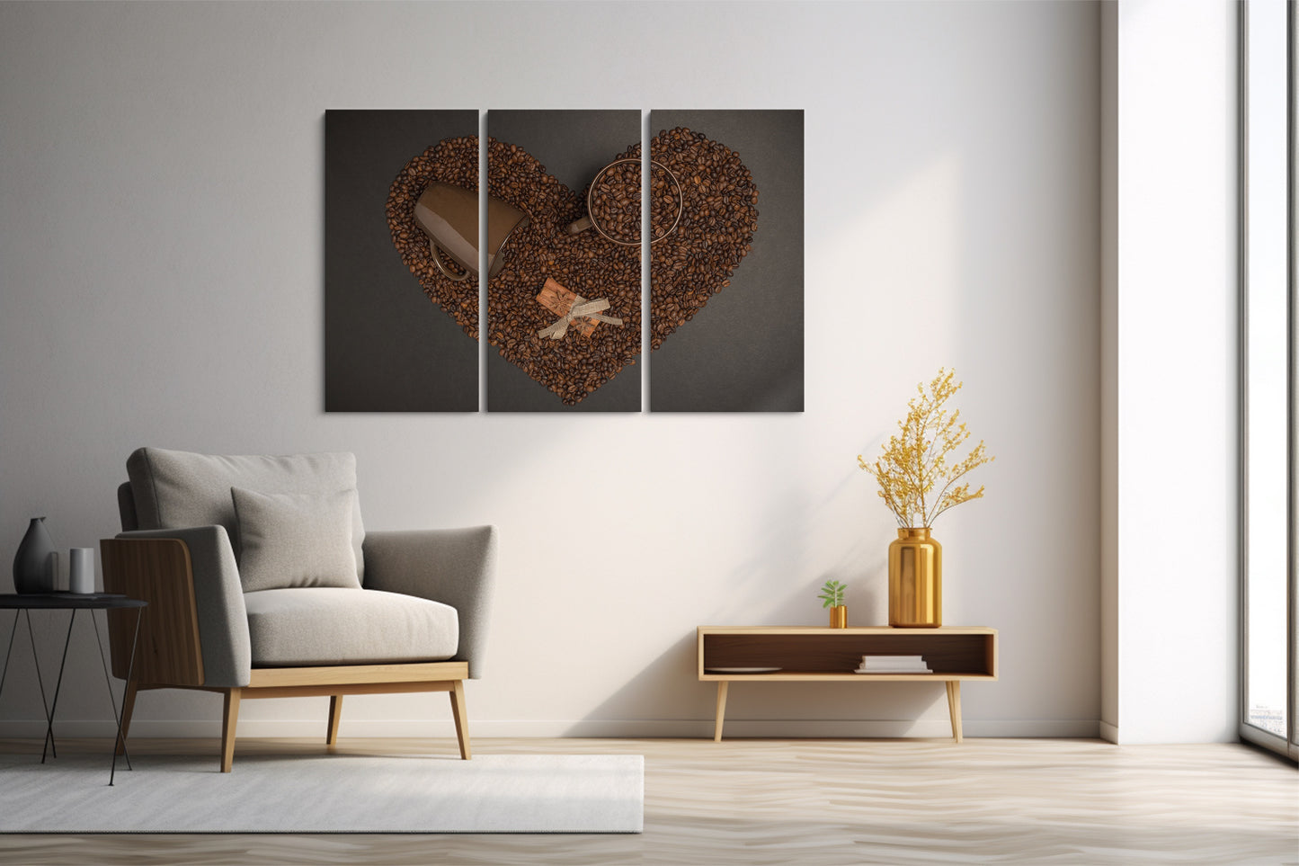 Tablou 3 Piese Coffe Love