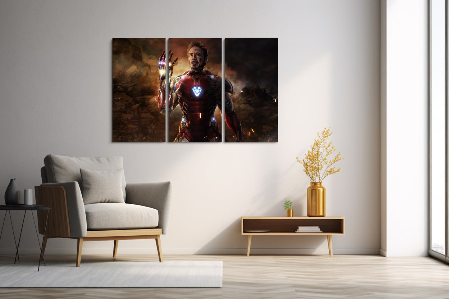 Tablou 3 Piese Tony Stark