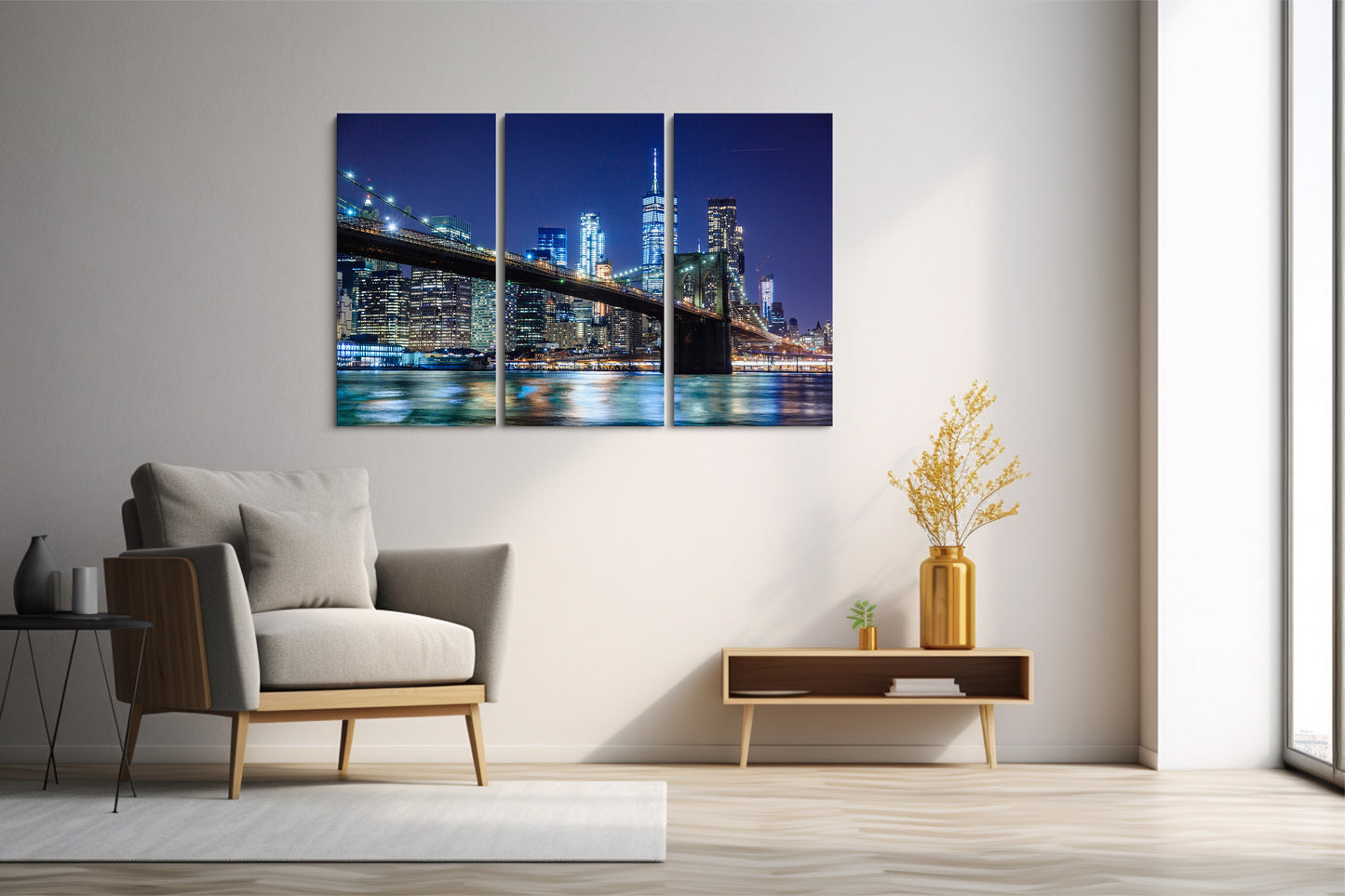 Tablou 3 Piese Brookly Bridge