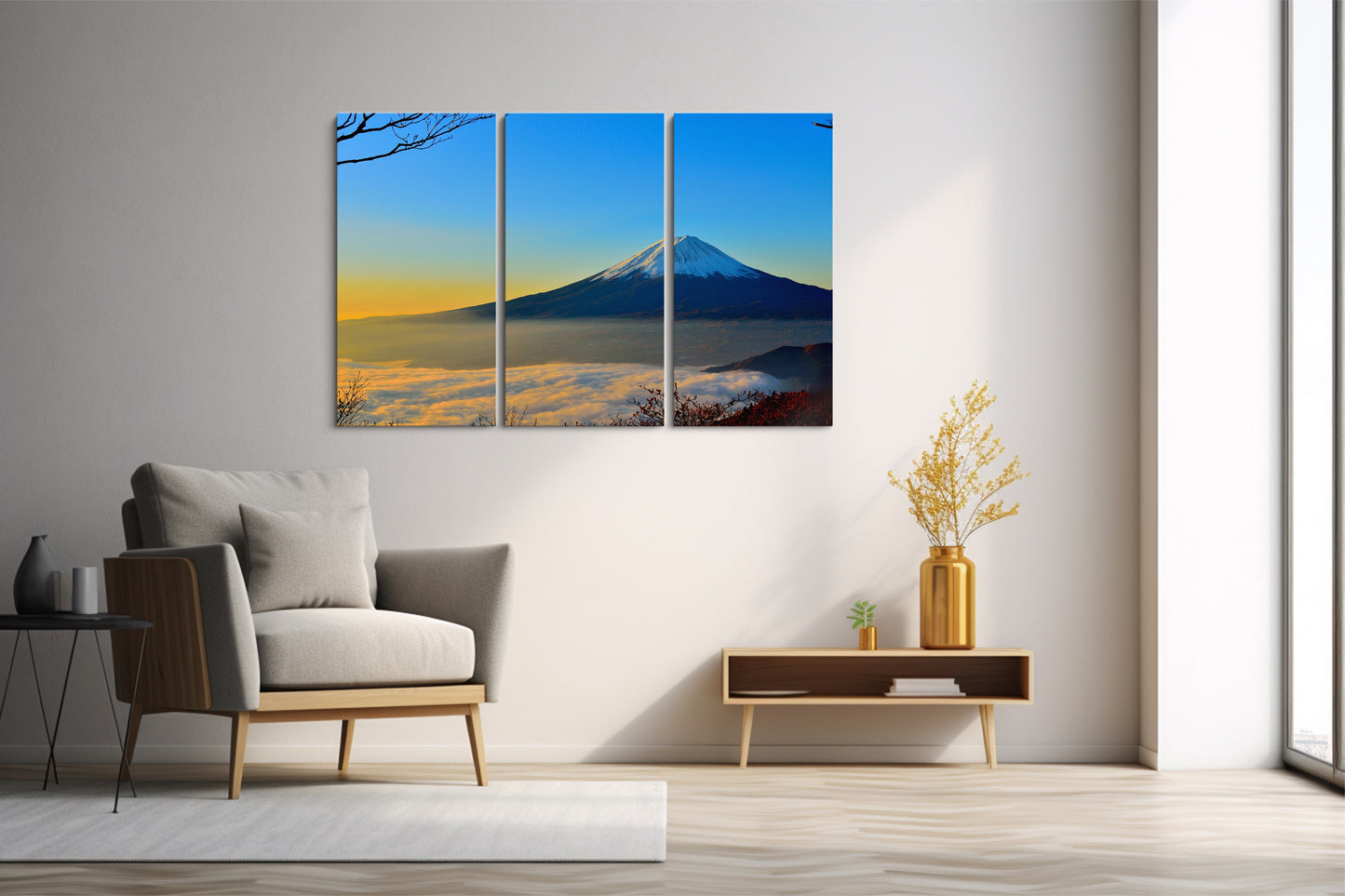 Tablou 3 Piese Muntele Fuji