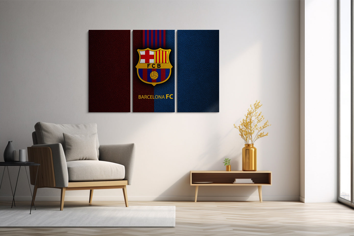 Tablou 3 Piese Fc Barcelona