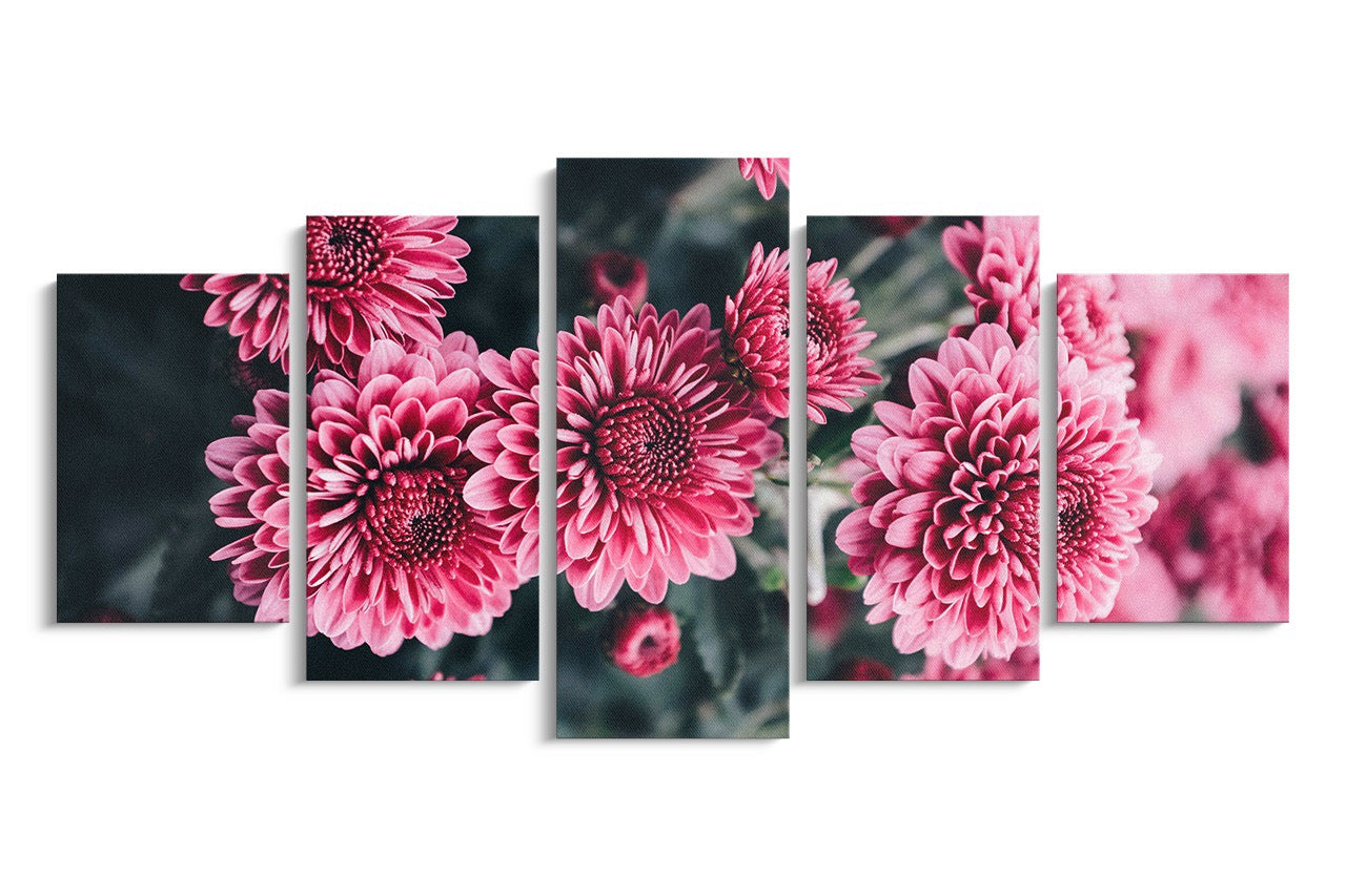 Tablou 5 Piese Pink Flower