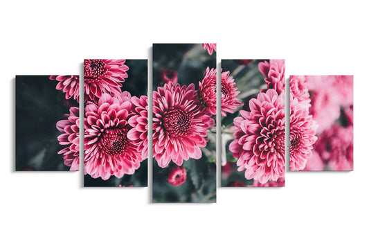 Tablou 5 Piese Pink Flower