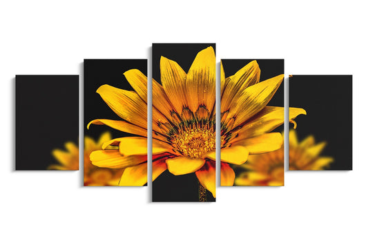 Tablou 5 Piese Yellow Flower